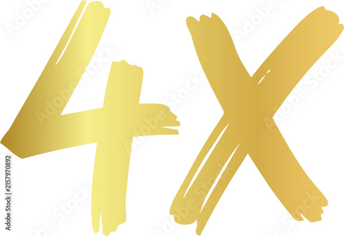 Fotografía Golden 4X Multiply Icon