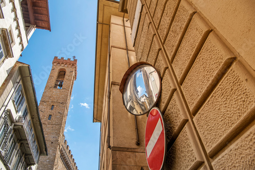 Museo Nazionale del Bargello bell tower in florence italy