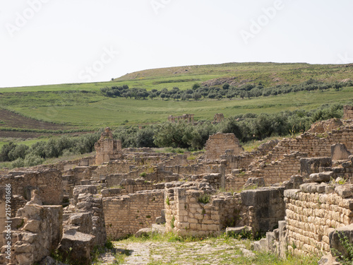Ciudad romana de Dougga, en Túnez, África