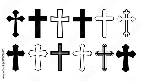 Photography Sacred spiritual faith icons with minimalist black and white gospel emblems for