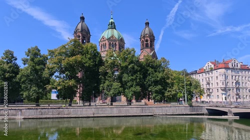 St. Lukas Kirche, Lukaskirche an der Isar, München, Oberbayern, Bayern, Deutschland