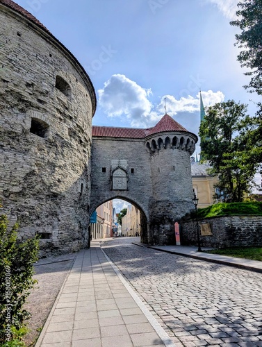 castle in the old town Tallin Estonia 