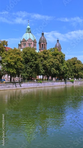 St. Lukas Kirche, Lukaskirche an der Isar, München, Oberbayern, Bayern, Deutschland