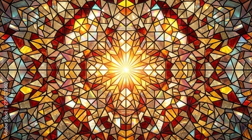 Stained Glass Mandala Art
