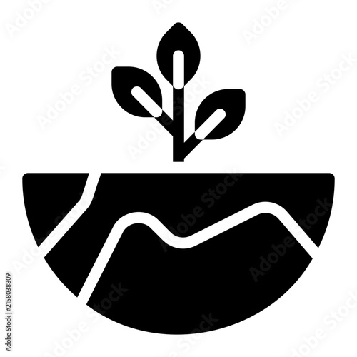 ecology glyph icon