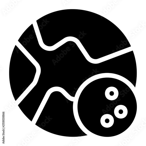 moon glyph icon