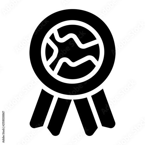medal glyph icon
