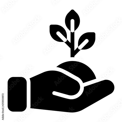 sprout glyph icon