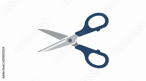 Industrial Quality Steel Scissors with Navy Blue Handles for Tailoring Crafting and Household Cutting Tasks