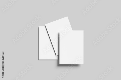 Blank Flyer Mockup - 3D Illustration
