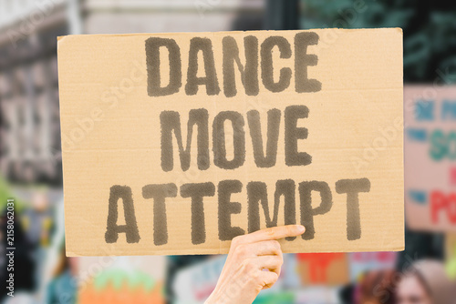 Bild auf Leinwand "Dance Move Attempt" Chief executive tries viral choreography during campaign rally appearance
