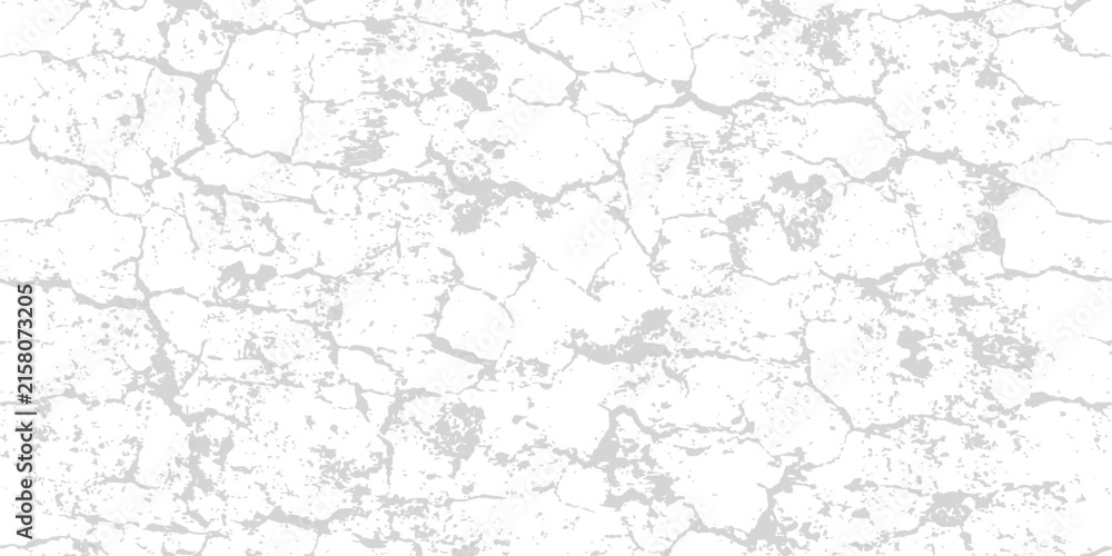 Naklejka premium Cracked white surface with subtle grey texture during bright daylight providing a dry desolation concept