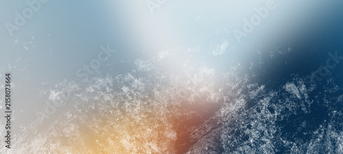 Fotografie Abstract grunge texture background in a cool blue and subtle orange gradient, excellent for serene digital art, atmospheric website headers, or contemplative design projects