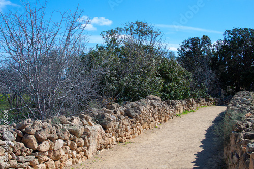 Archaeological site and park of Nea Paphos on Cyprus island.