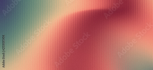 Deep Crimson Red, Terracotta Coral, Muted Sage Green, and Pale Sand Abstract Gradient Background Featuring Heavy Grainy Noise Texture with Vertical Fluted Wave Pattern