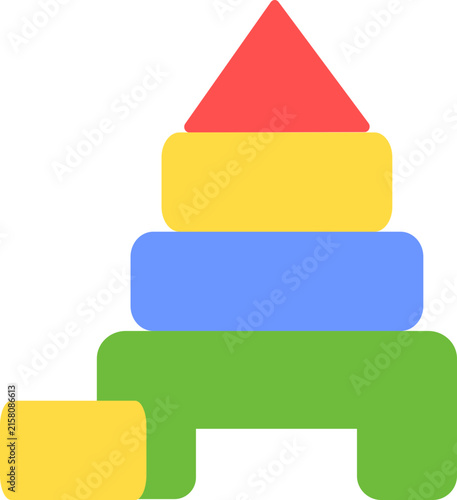 building blocks toy icon