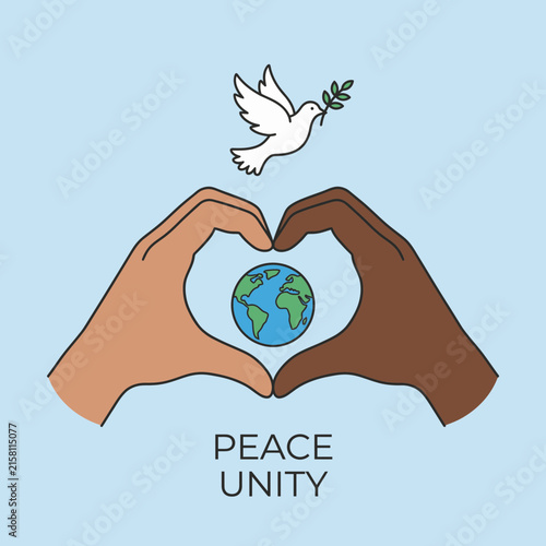 dove with peace sign
