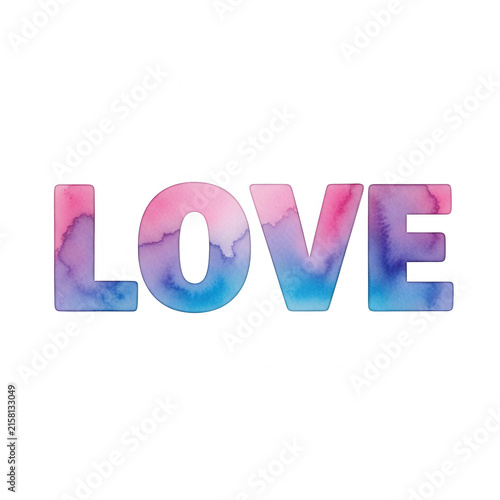 Colorful gradient text displaying the word love in a stylized font