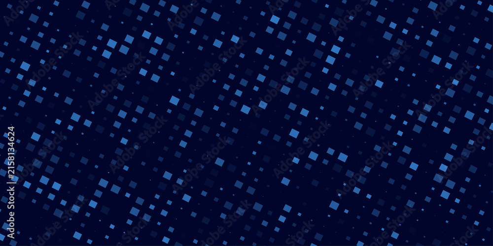 Fototapeta premium Abstract Dark Blue Digital Pixel Background With Technology Data Grid and Futuristic Mosaic Pattern