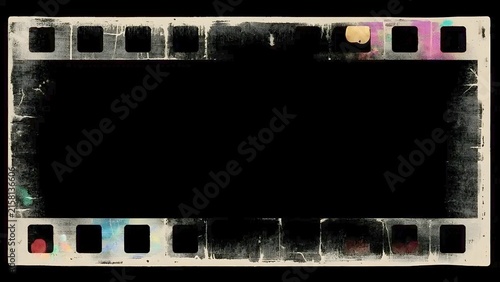 Retro cinematic black background with realistic film grain, fine dust particles, delicate scratches, soft light leaks, and rich film texture.
