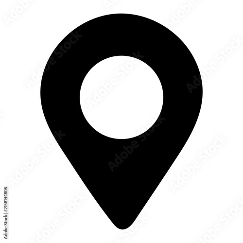 Pin location icon for map, navigation, web and app