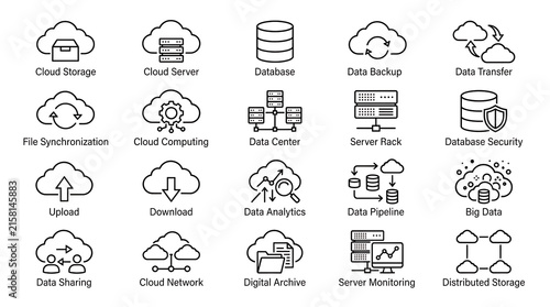 set of icons