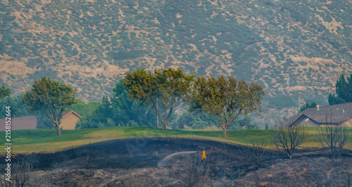 Cuadro en lienzo Firefighters face increasing risks associated with the dramatic increase of residential property in the Wildland-Urban interface