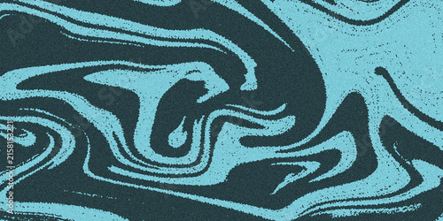 Abstract liquid marble texture with swirling patterns in light blue and dark grey colors for background design illustration