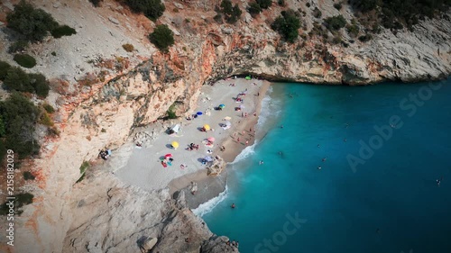 Fethiye Hidden Beach Aerial 