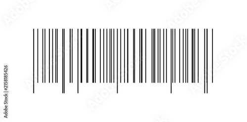 bar code on transparent background