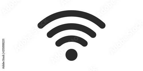 Bild auf Leinwand Wireless internet signal icon for connectivity and network communication
