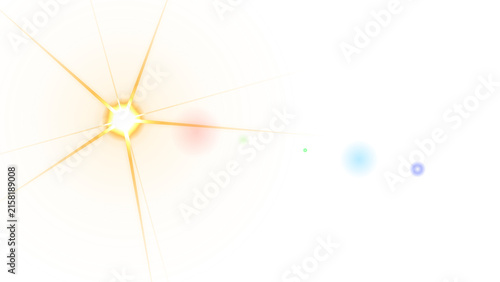 Golden yellow circular shape with concentric rings and glowing lens flare on black