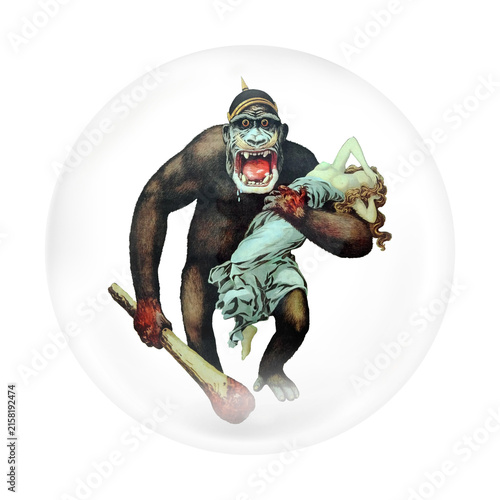 Fotografía Png Destroy this mad brute Enlist element, animal in bubble