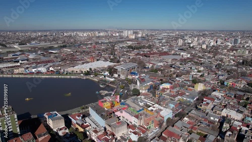 La Boca Buenos Aires City Drone 4k 10