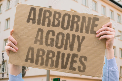 Принти на полотні "Airborne Agony Arrives" Spring's first warm breeze carries microscopic torment into my