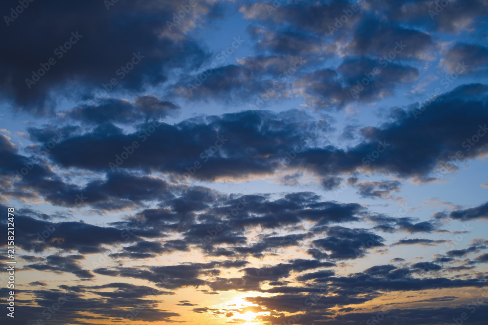 Obraz premium Dramatic Sky at Sunset