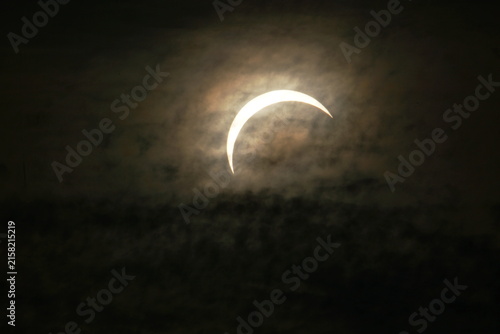 Partial  Solar Eclipse on 12 August 2026 where 92% of the sun was covered by the moon. Phiotographs taken at Surrender Bridge, Swaledale, Yorkshire Dales, North Yorkshire, UK