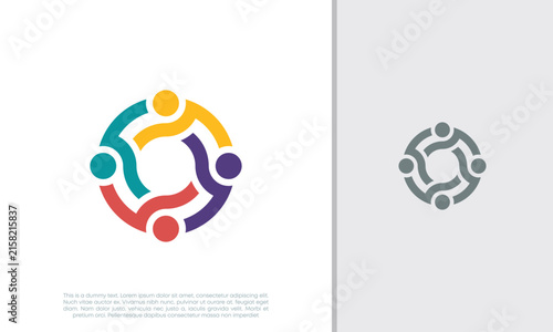 Global Community Logo Icon Elements Template. Community human Logo template vector. Community health care. Abstract Community logo