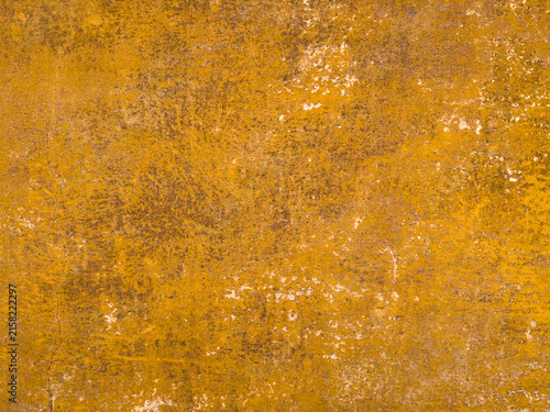 Fotografie Yellow ochre wall texture background