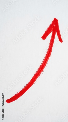 Red hand-drawn arrow pointing up