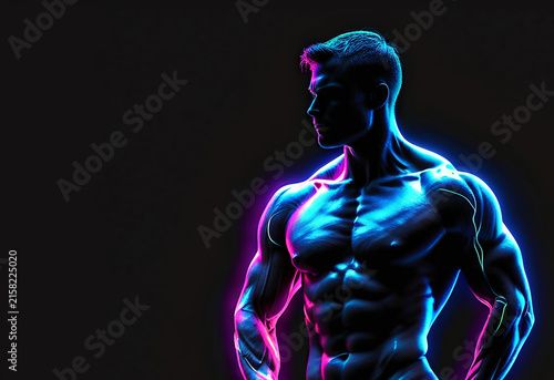 Muscle man neon