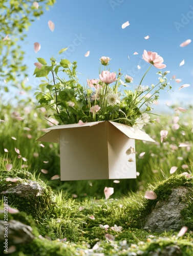 Floral Beauty in Floating Box