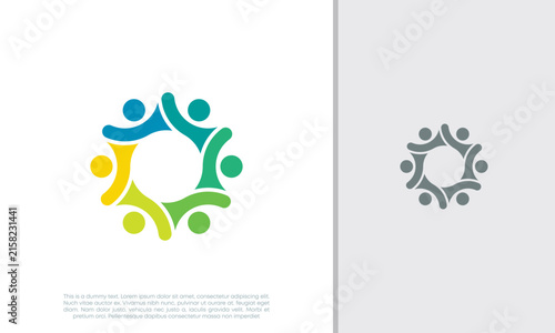 Global Community Logo Icon Elements Template. Community human Logo template vector. Community health care. Abstract Community logo