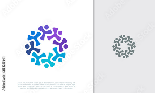 Global Community Logo Icon Elements Template. Community human Logo template vector. Community health care. Abstract Community logo