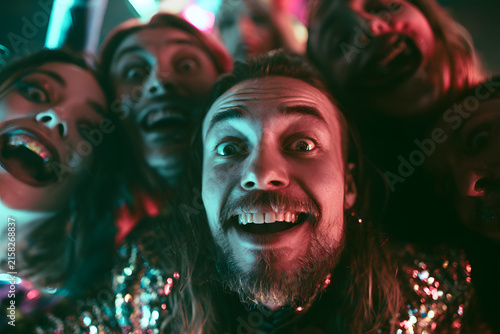 Frightening expressions made by attendees at the party