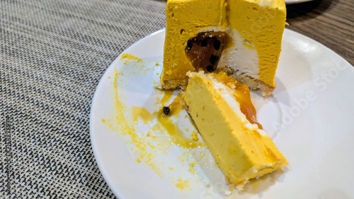 mango-passion fruit dessert.