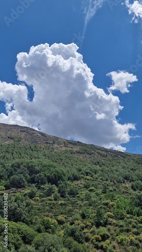 storm cloud over mountain Ávila rural tourism Spain