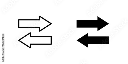 Transfer arrows icon collection for UX