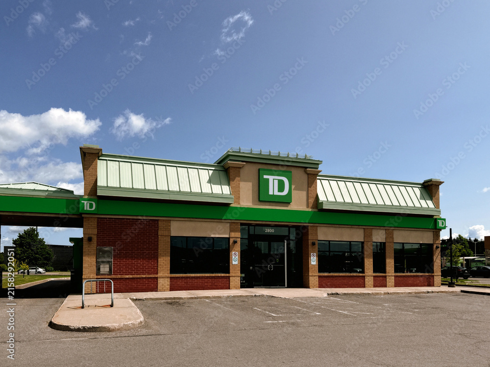 Fototapeta premium La Banque Toronto-Dominion, TD à Québec