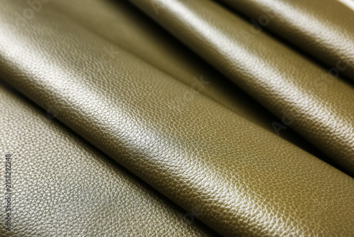 Canvastavla Olive green textured leather fabric with natural folds and creases, material bac